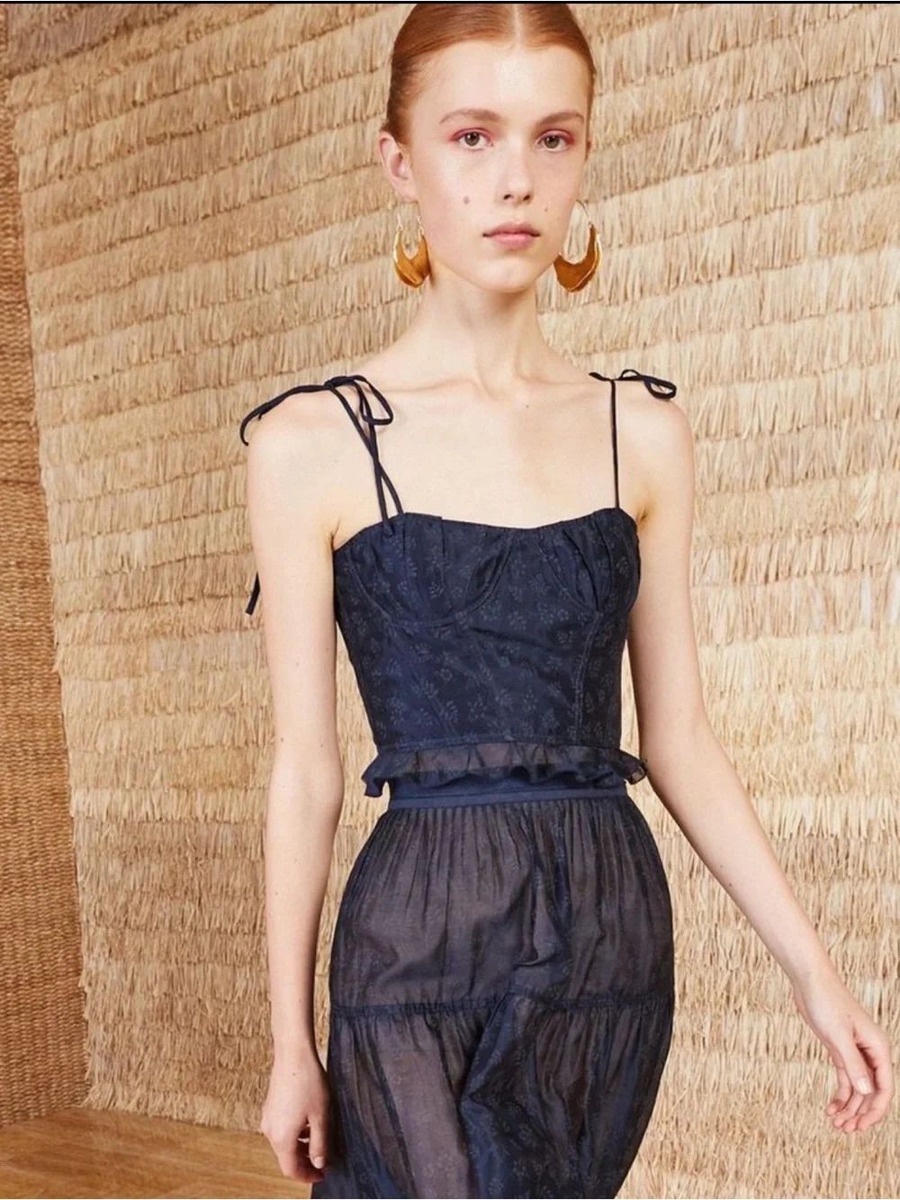 Ulla Johnson Corset Dainty Coquette Feminine Isa Crop Top